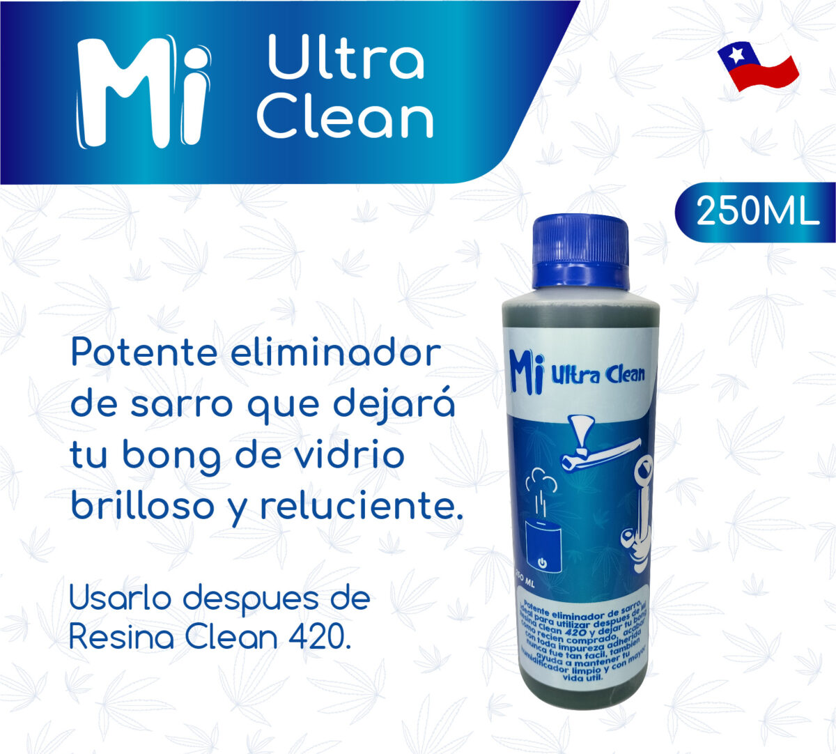 Abrillantador de Bong Ultra Clean 250ml - Imagen 1